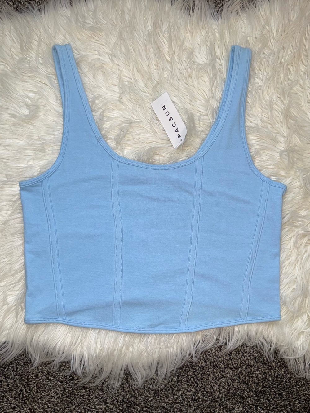 NWT Large PacSun “corset” crop top